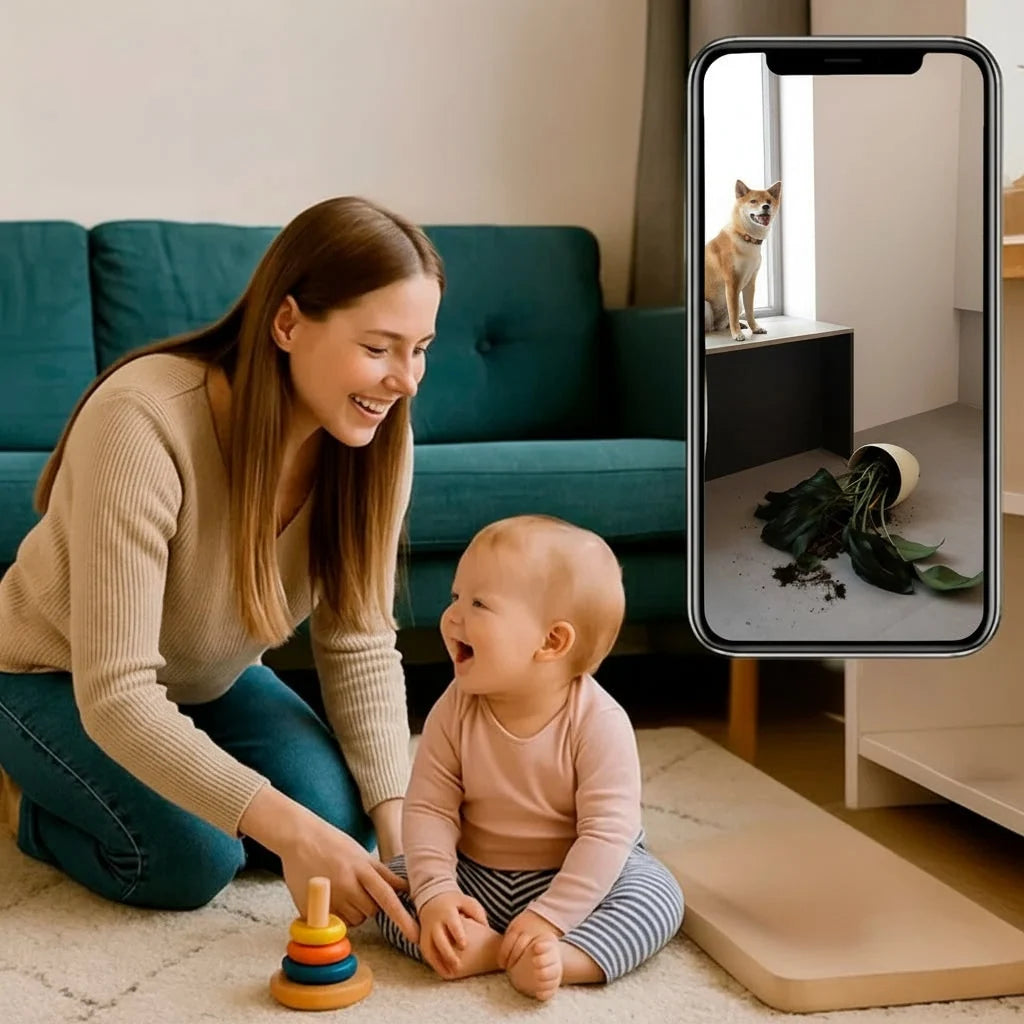 Indoor Security Camera 1080P Infrared Night Vision Motion Tracking