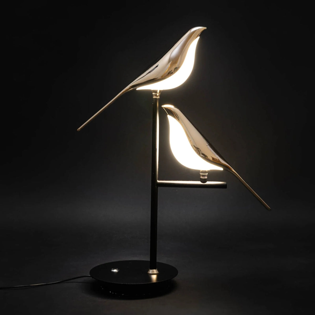 Indoor Wall Sconce Concealed LED Brass Bird Accent