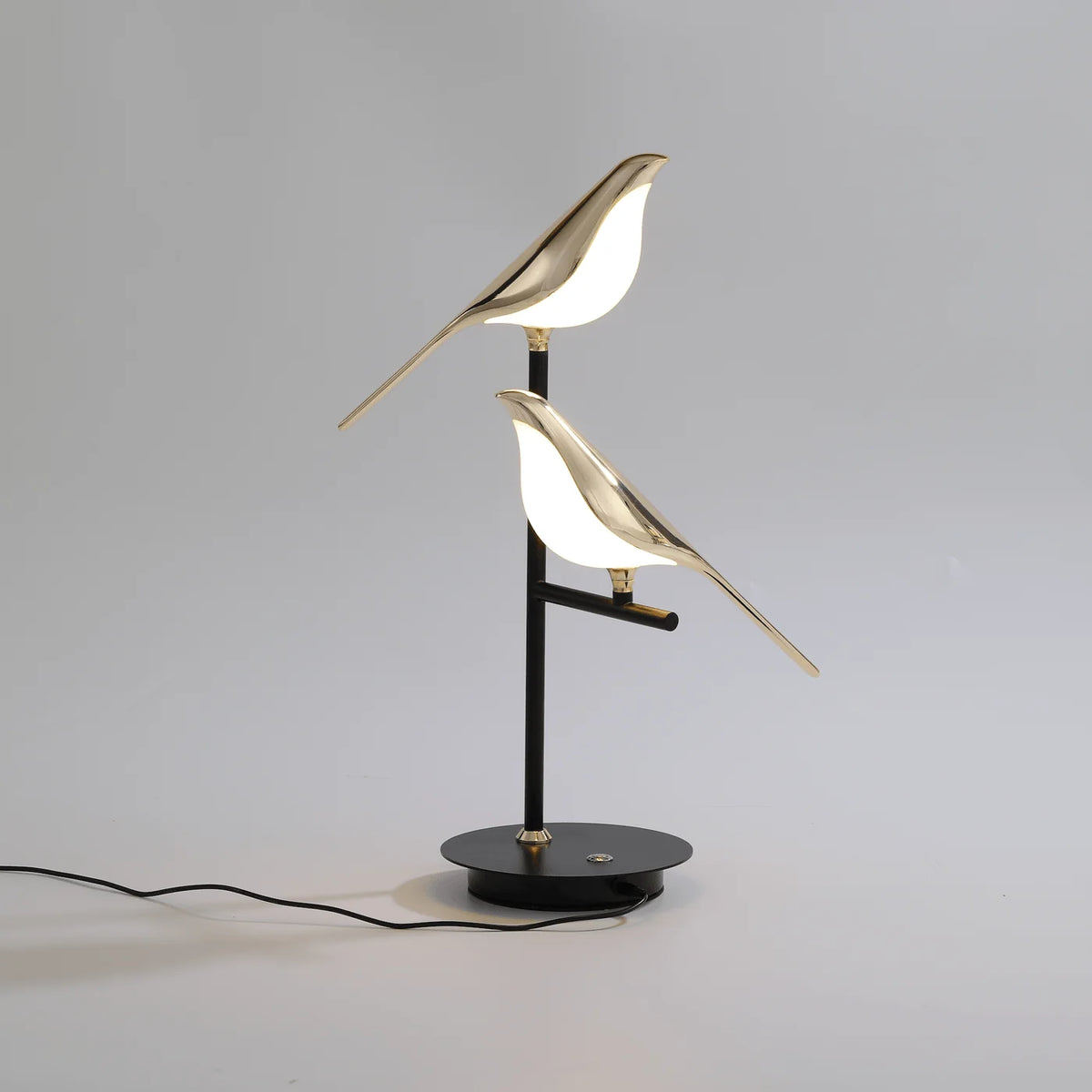 Indoor Wall Sconce Concealed LED Brass Bird Accent