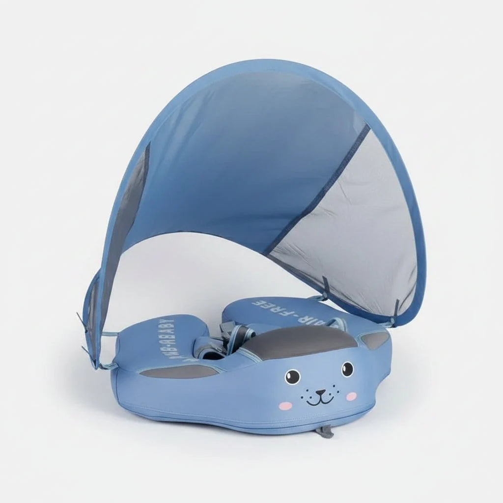 Infant Pool Float Seated Harness & Removable Sun Canopy