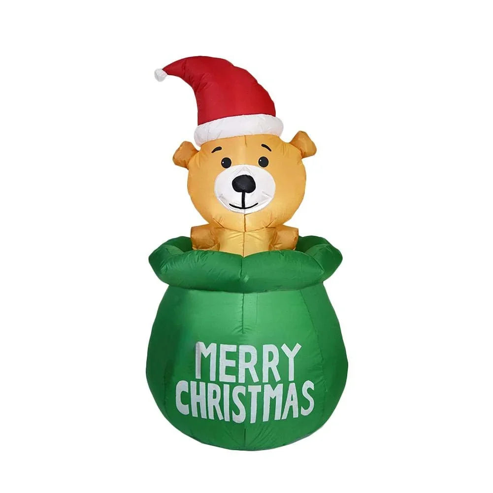 Inflatable Christmas Bear Quick-Inflate Weather-Resistant