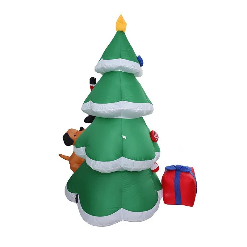Inflatable Christmas Tree Quick-Inflate LED Lights Weather-Resistant