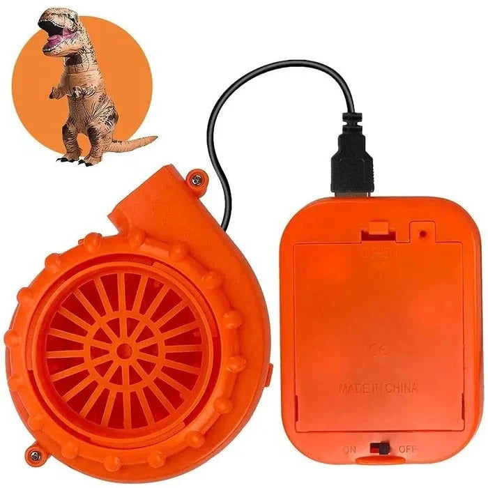 Inflatable Dinosaur Costume Battery-Powered Blower Matching Gloves