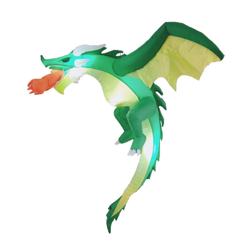 Inflatable Dragon LED Lights Fireball Effect
