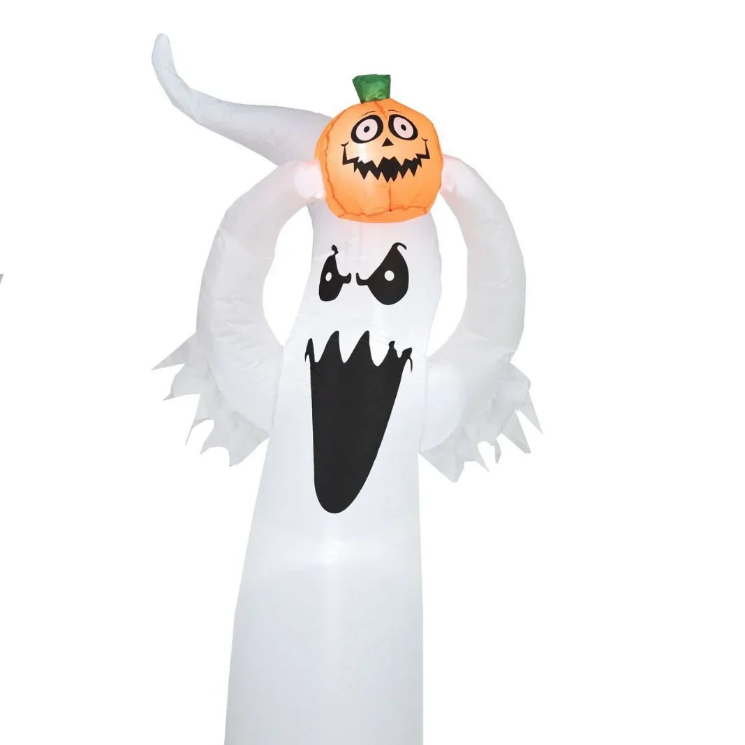 Inflatable Ghost Decoration Spooky Face & Long Arms