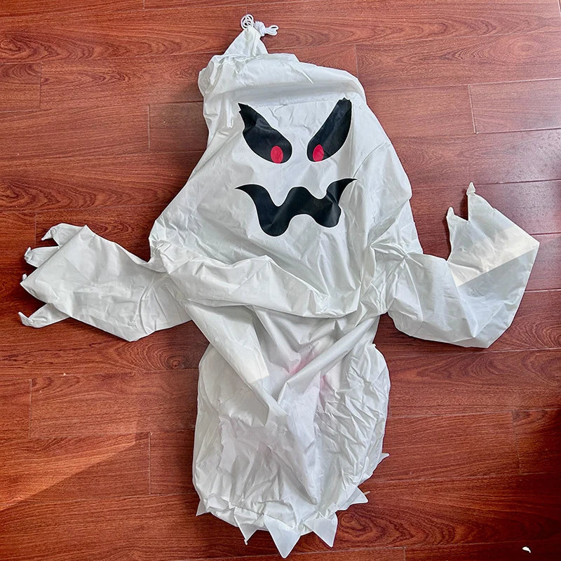 Inflatable Halloween Ghost Decoration Glowing Red Eyes Built-In LED