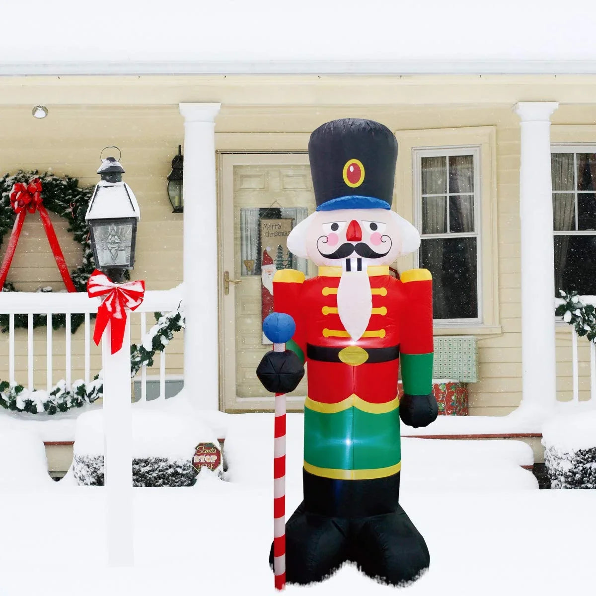 Inflatable Nutcracker LED-Lit Weather-Resistant