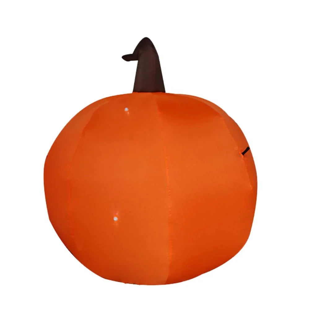 Inflatable Pumpkin Glowing Green Eyes Oversized Weather-Resistant