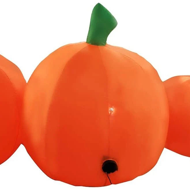 Inflatable Pumpkin Smiling Jack-O'-Lantern Weather-Resistant Quick Inflation