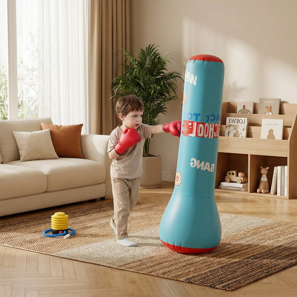 Inflatable Punching Bag Kids Stable Water-Filled Base