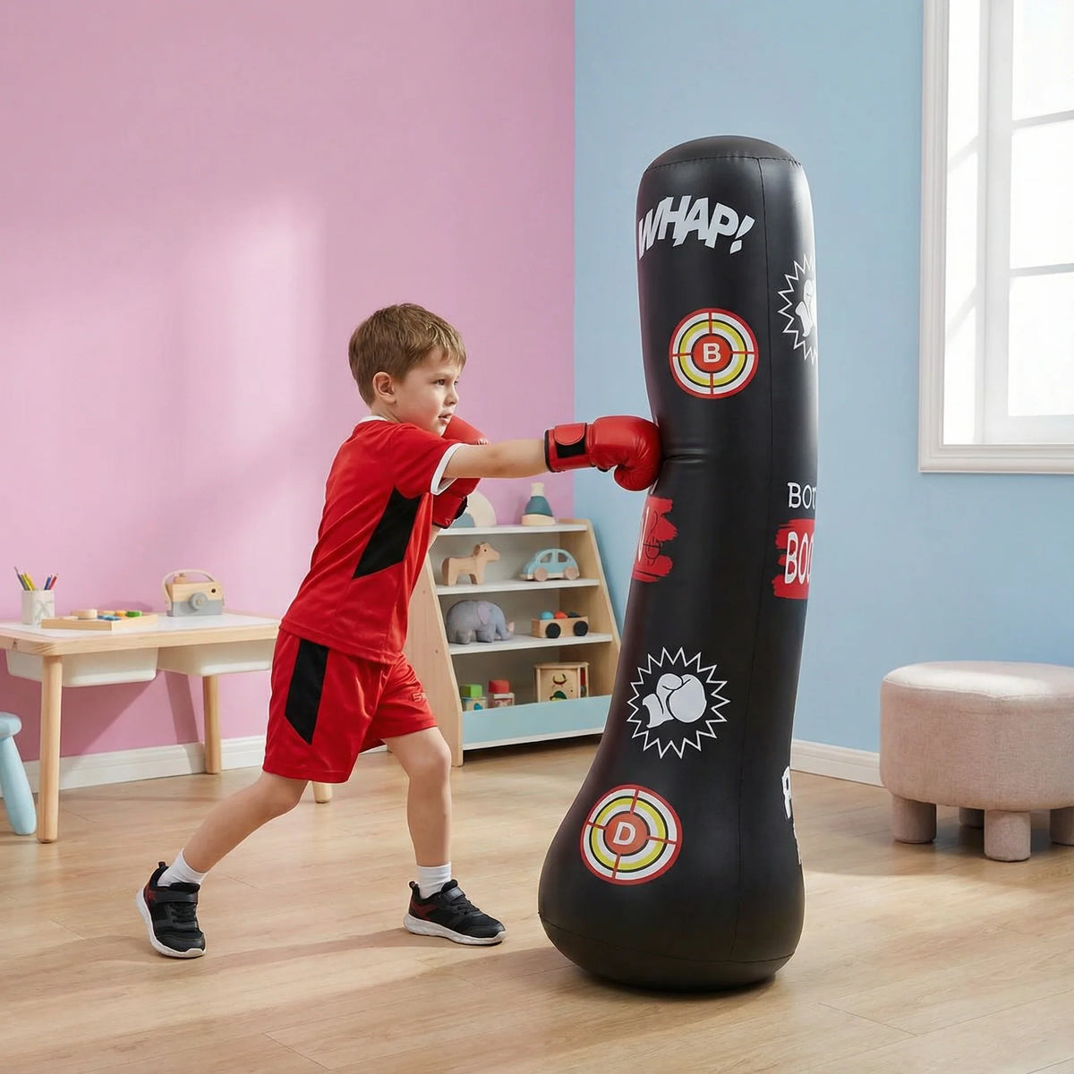 Inflatable Punching Bag Kids Stable Water-Filled Base