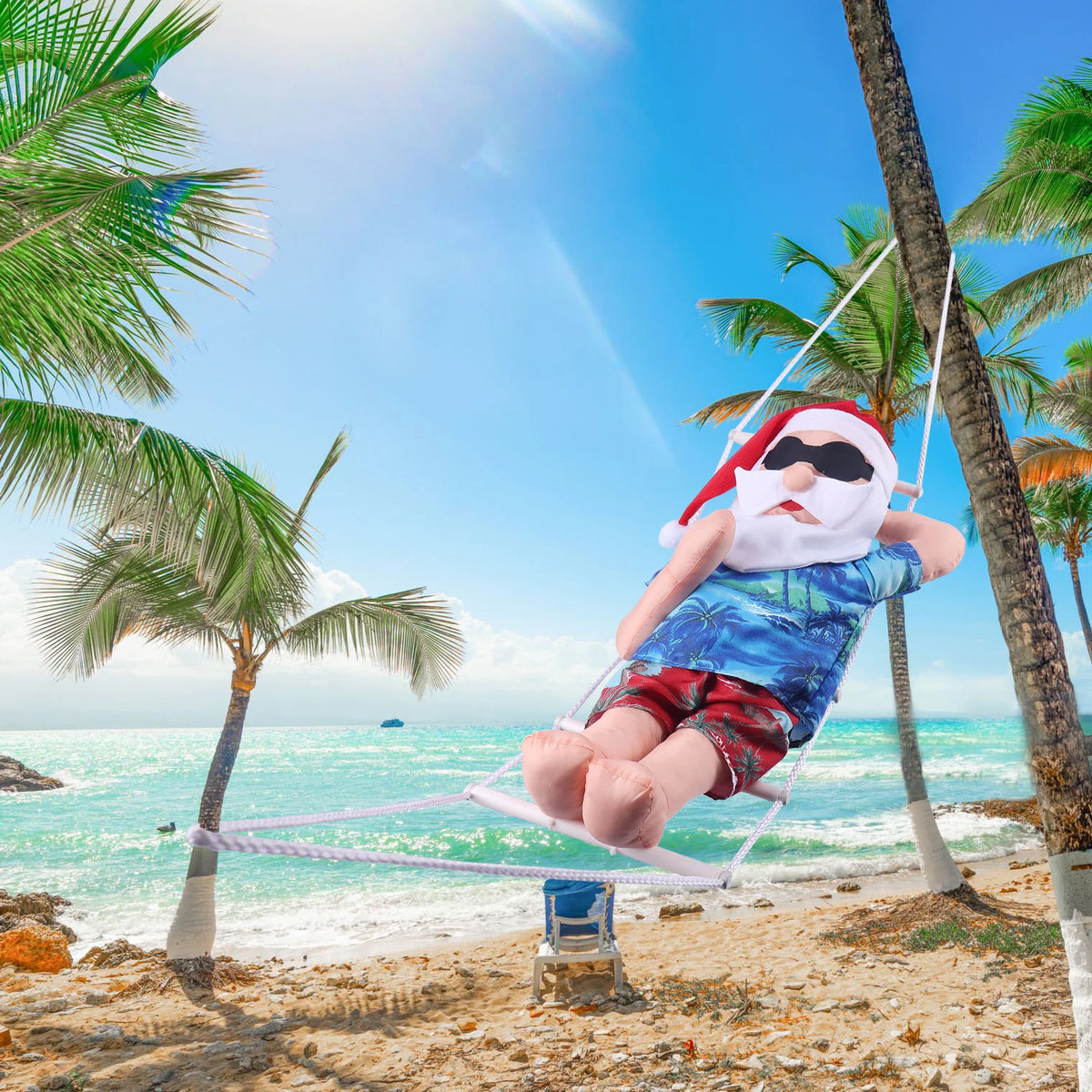 Inflatable Santa Decoration Quick-Inflate Weather-Resistant