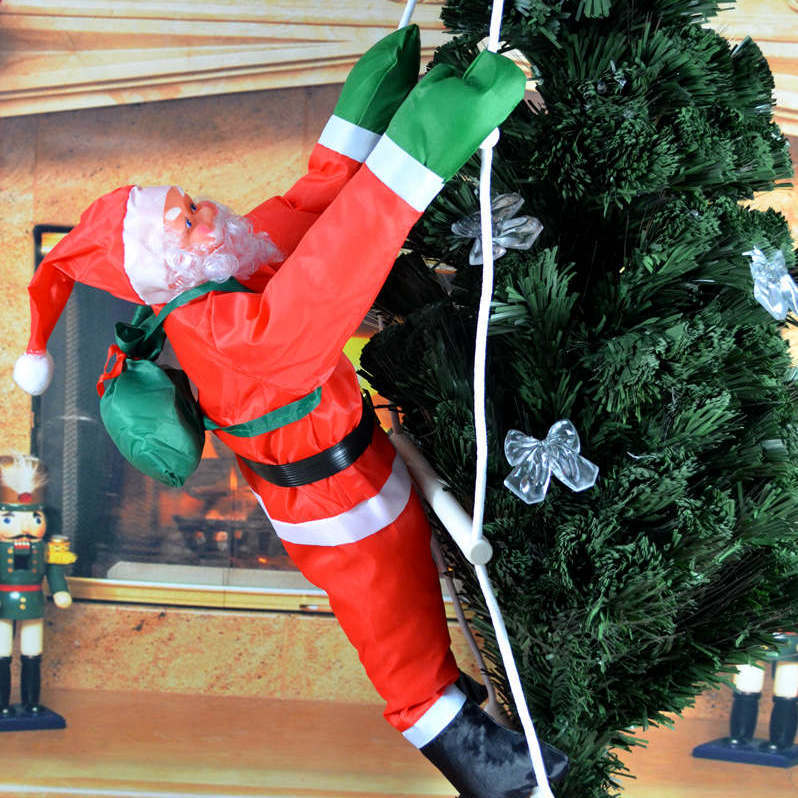 Inflatable Santa Decoration Weather-Resistant With Blower & Rope