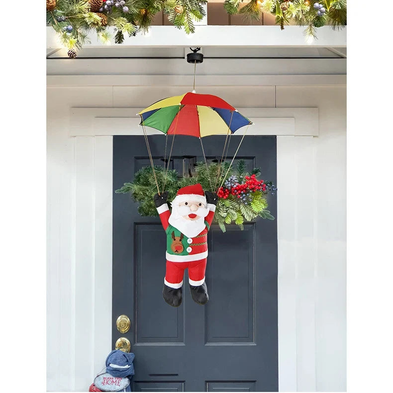 Inflatable Santa Figure Weatherproof Colorful Parachute