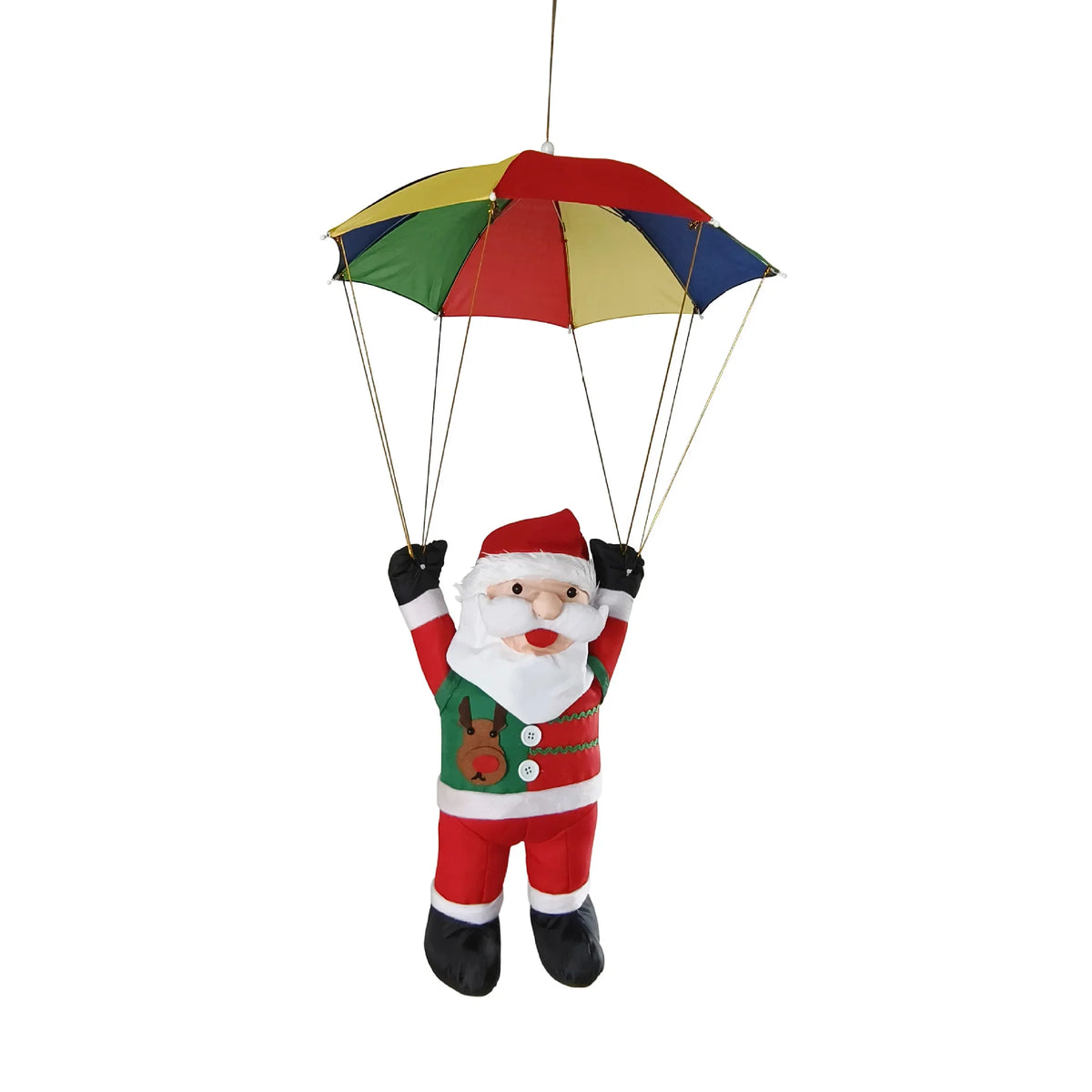 Inflatable Santa Figure Weatherproof Colorful Parachute