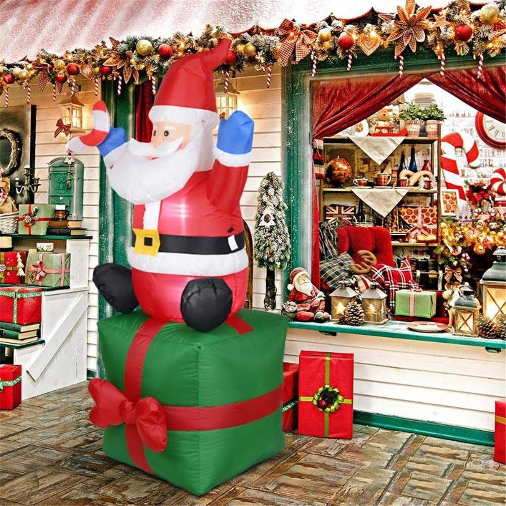 Inflatable Santa Weather-Resistant Built-In Blower & LED