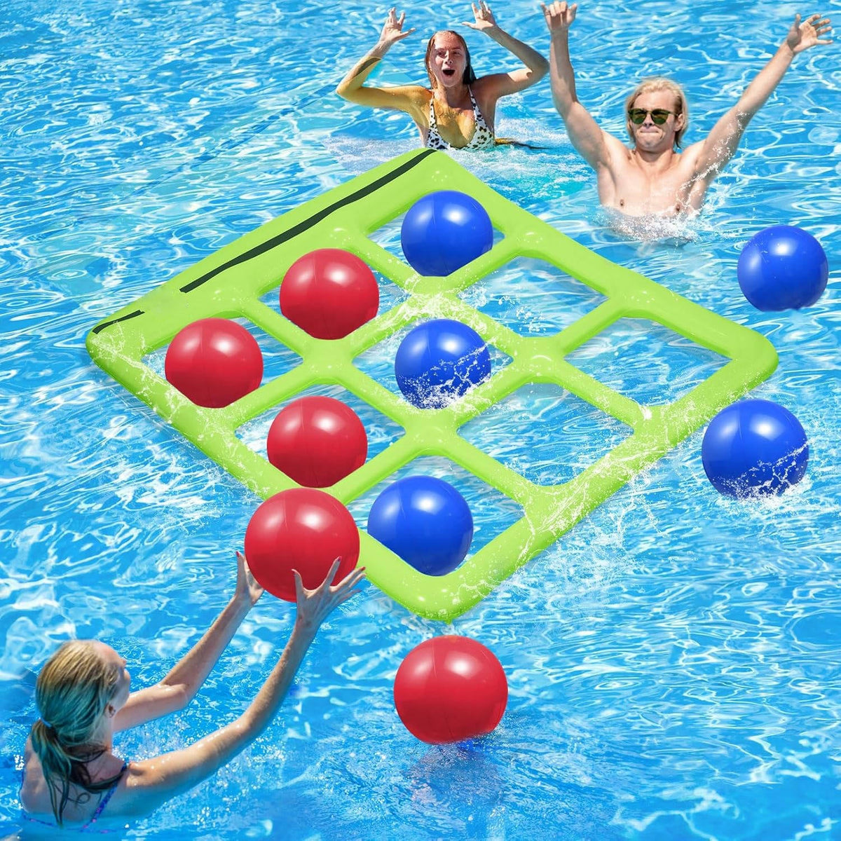 Inflatable Tic Tac Toe Pool Game Large Board