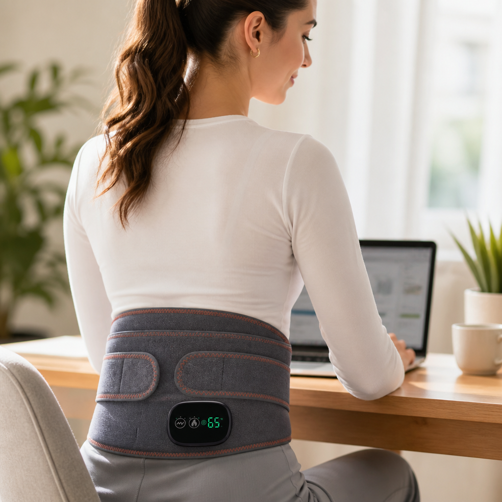 Infrared Heat & Vibration Lumbar Belt (Rechargeable)