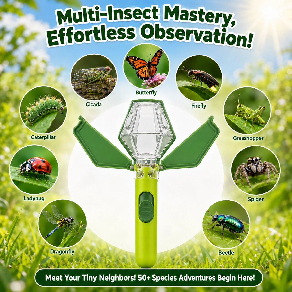 Insect Catcher Portable Bug Collection Tool