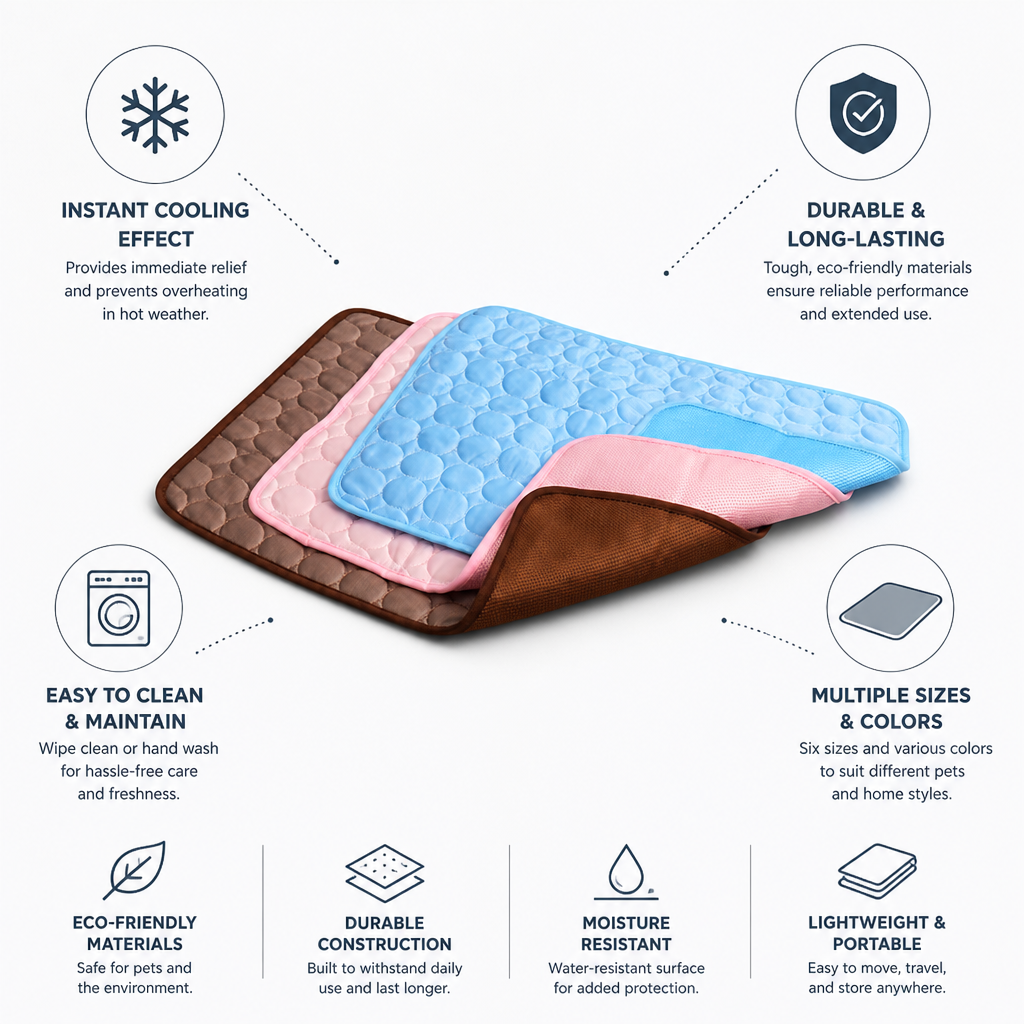 Instant Cooling Durable & Easy-Clean Pet Cooling Mat (Multiple Sizes)