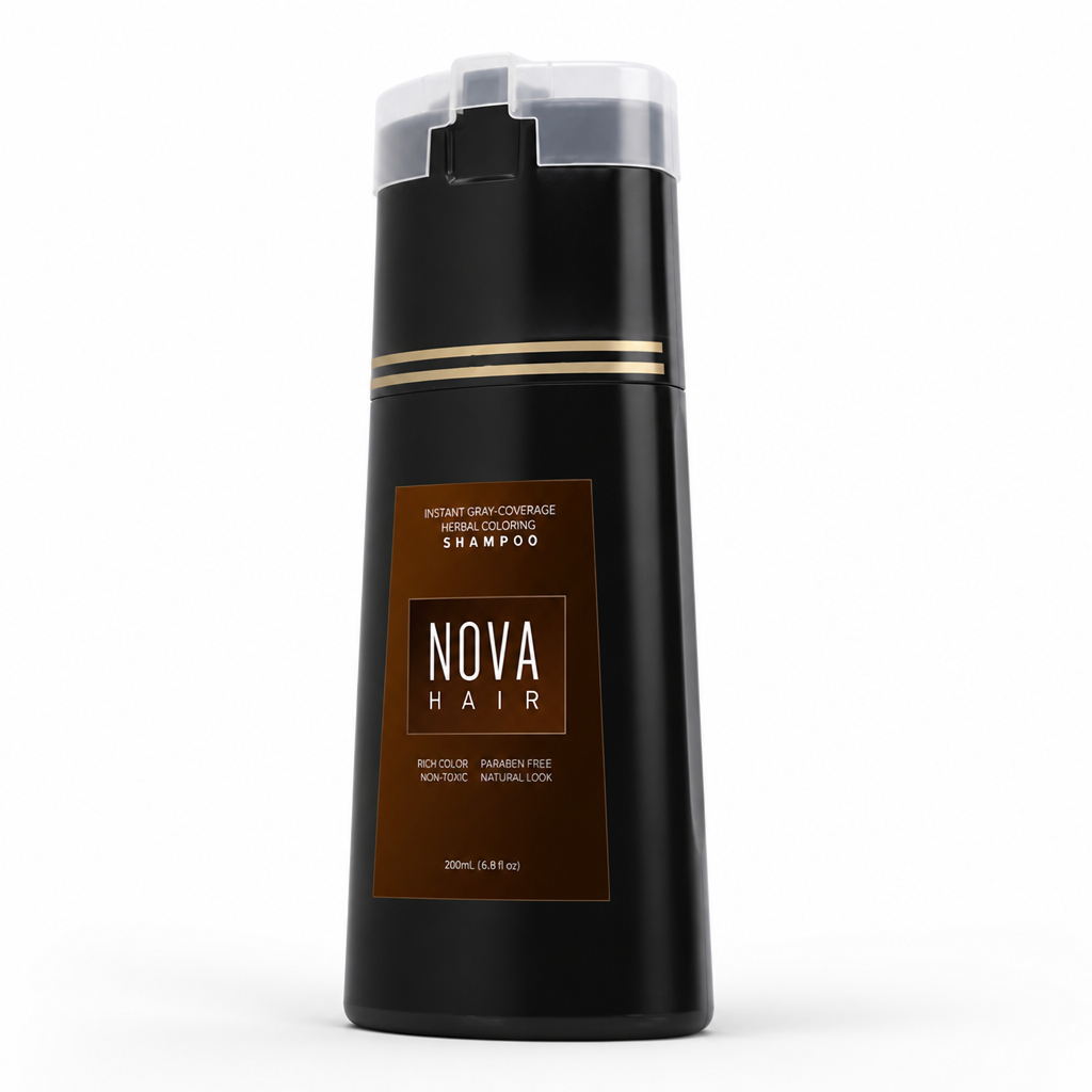 Instant Gray-Coverage Herbal Coloring Shampoo