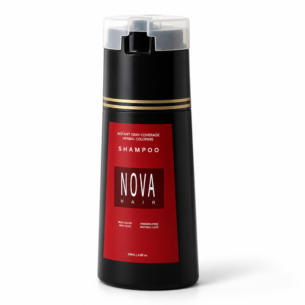 Instant Gray-Coverage Herbal Coloring Shampoo