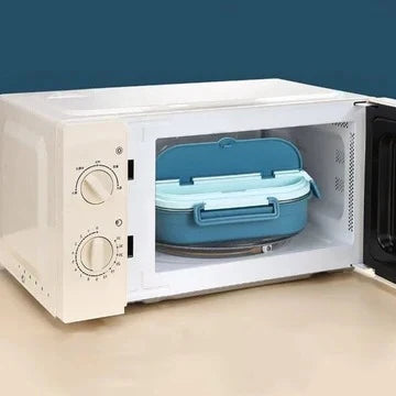 Insulated Lunch Box Multi-Compartment Snap-Closure Leak-Resistant