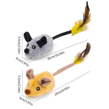 Interactive Cat Toy Plush Rechargeable Obstacle Detection