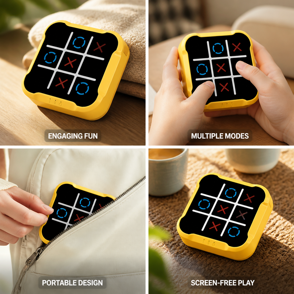 Interactive Electronic Portable Tic-Tac-Toe Game