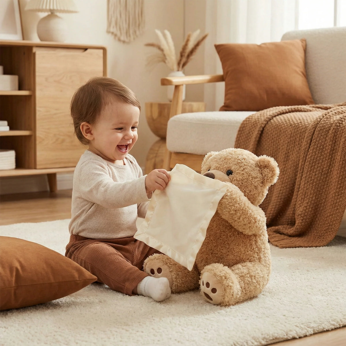Interactive Plush Bear Voice-Activated & Gentle Movement