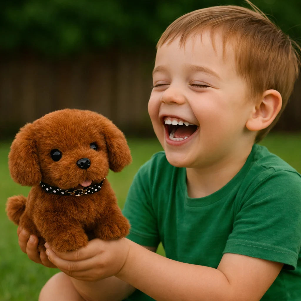 Interactive Puppy Toy Sound & Touch Activated Plush Walking Dog