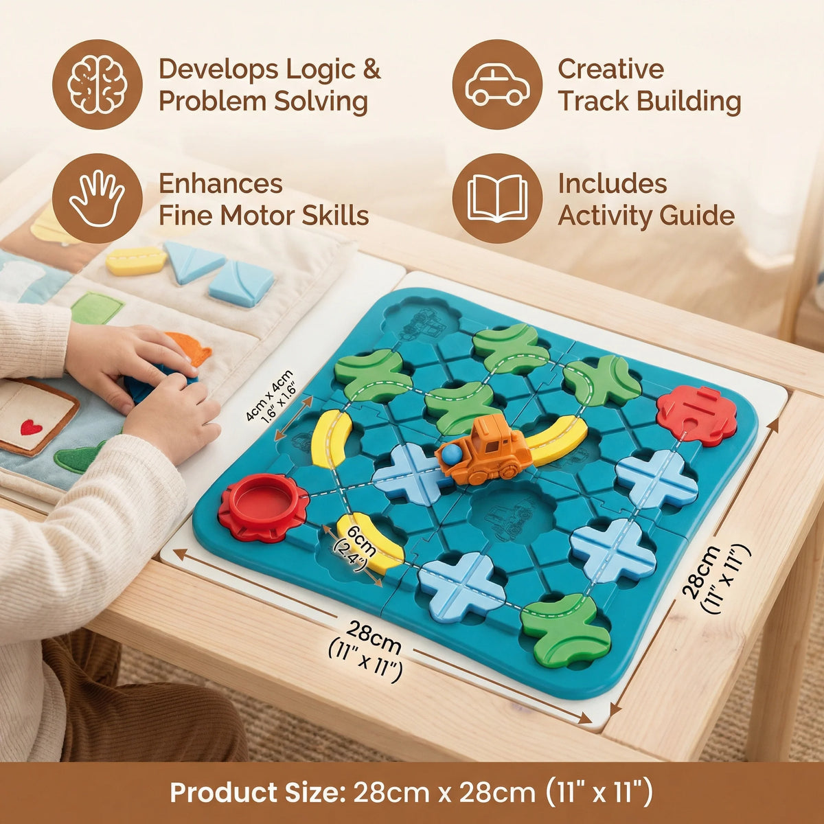Interlocking Block Puzzle Street Layout Movable Car