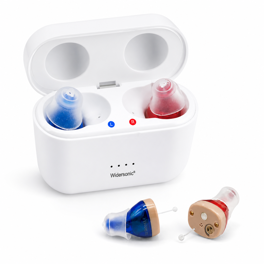 Invisible Rechargeable Noise-Cancelling Hearing Aids