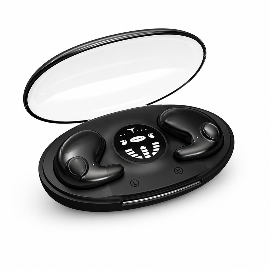 Invisible Wireless Noise-Cancelling Sleep Headphones