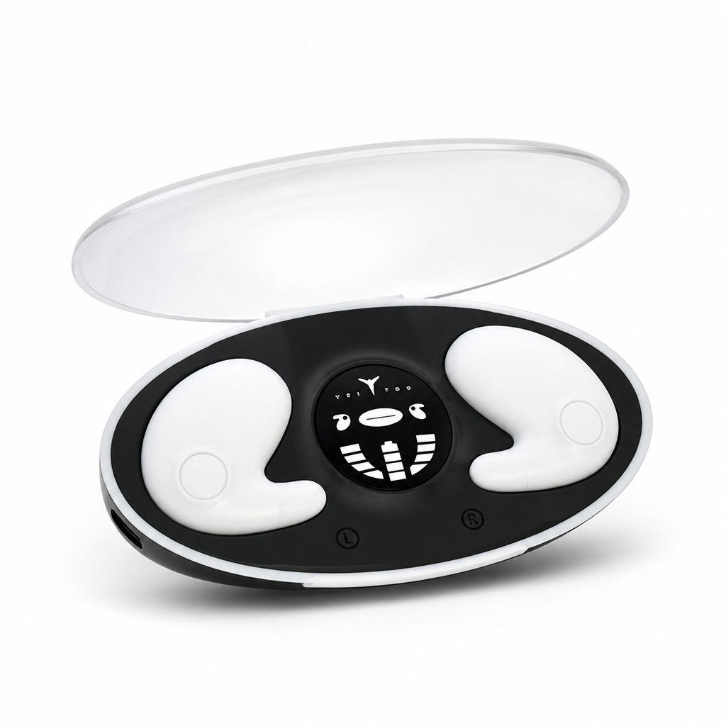 Invisible Wireless Noise-Cancelling Sleep Headphones