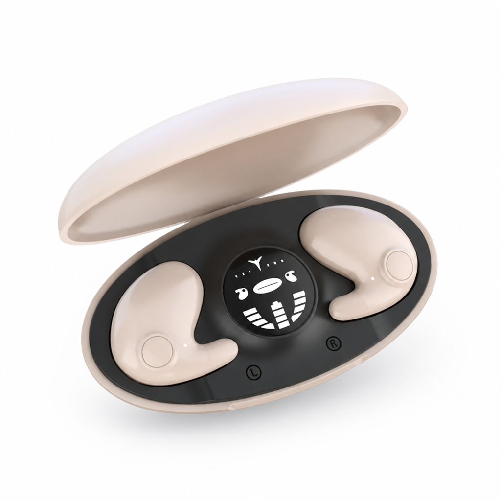 Invisible Wireless Noise-Cancelling Sleep Headphones