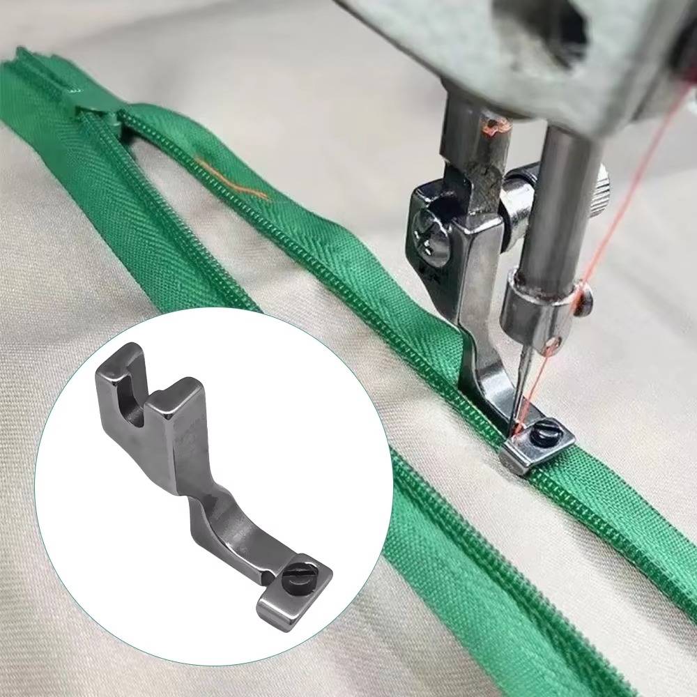 Invisible Zipper Presser Foot Adjustable Width & Grooved Guide