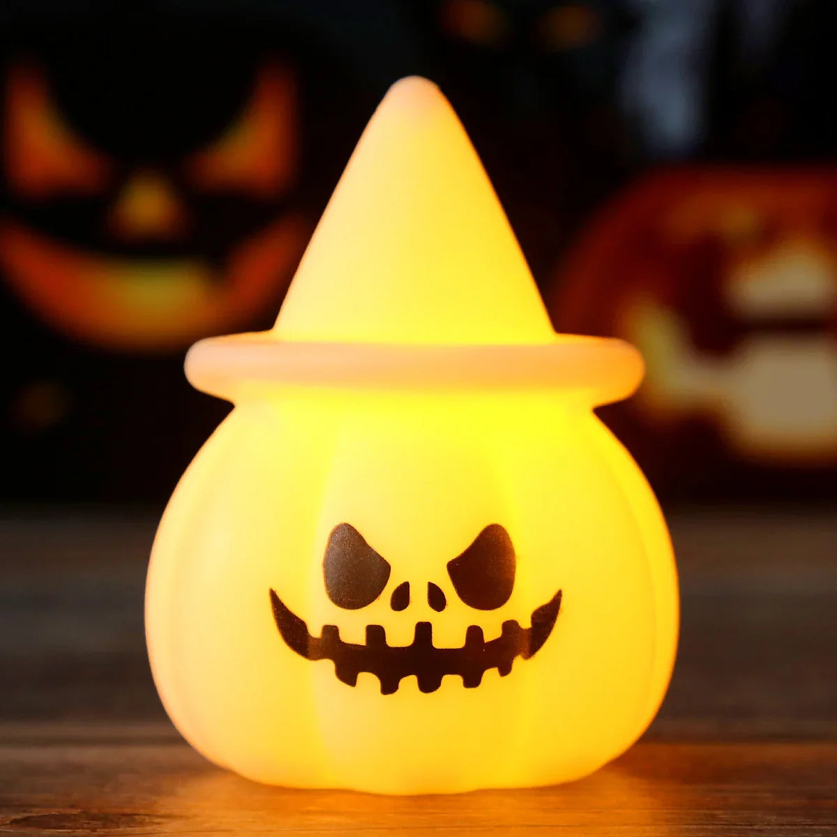 Jack-O'-Lantern Light Soft LED Compact Tabletop