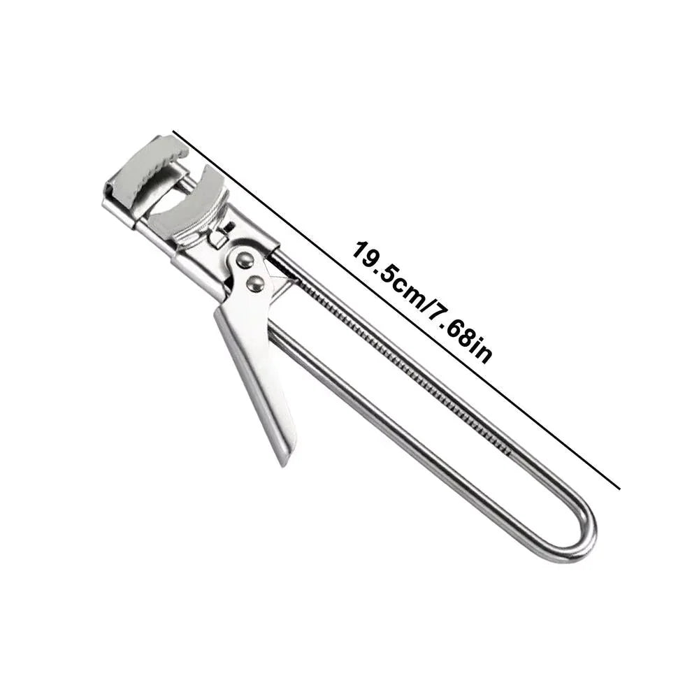 Jar Opener Adjustable Stainless Steel Rubber Grip For Lids 1–4 Inches