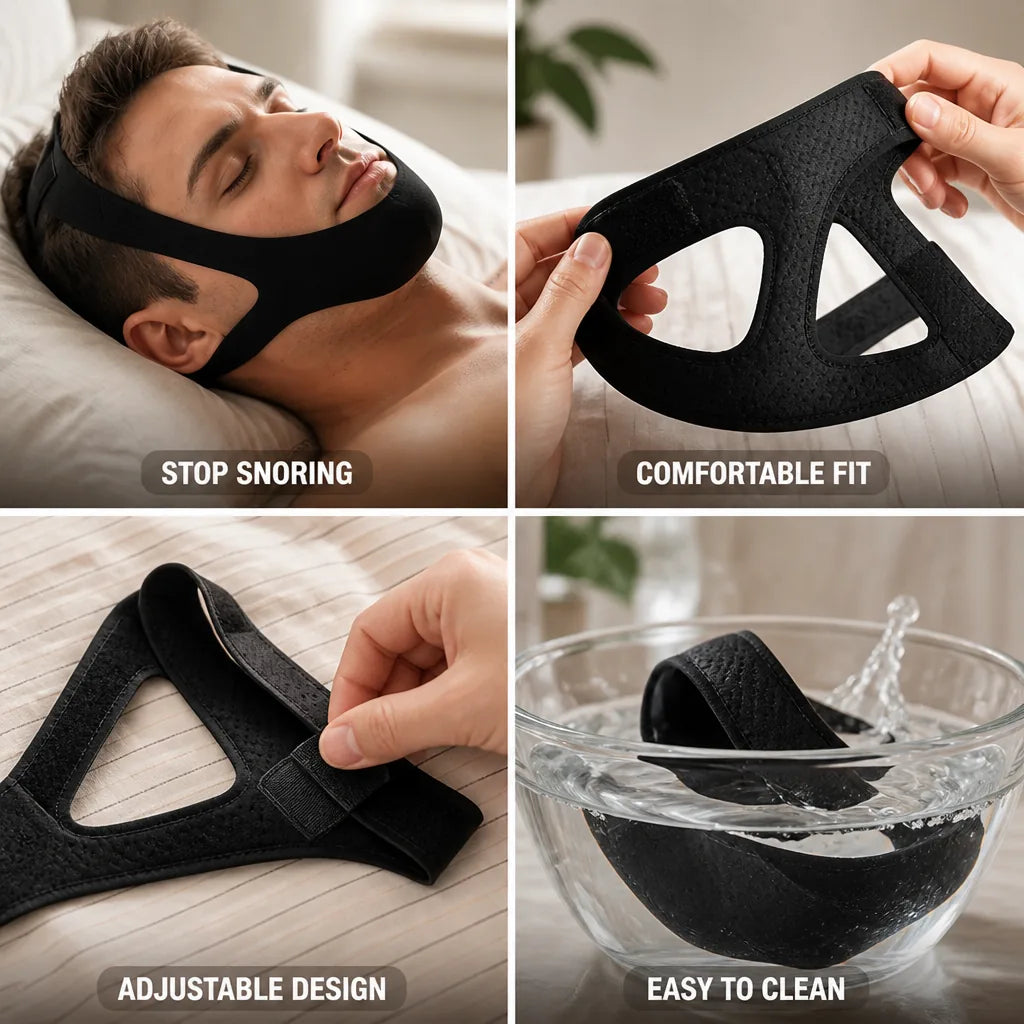 Jaw Strap Anti-Snoring Lycra Universal Fit