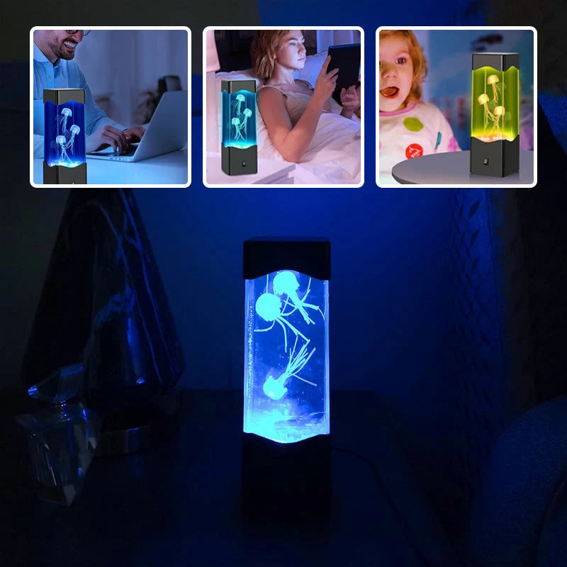 Jellyfish Lamp RGB Color-Changing USB Powered