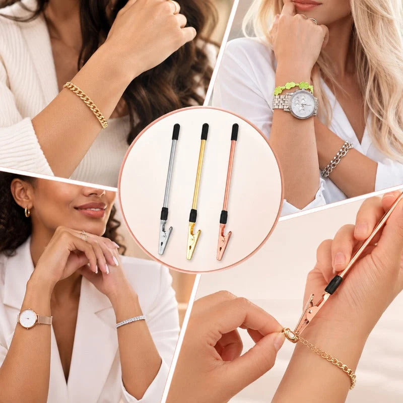 Jewelry Fastener Tool One-Hand Clasp Aid Set of 3
