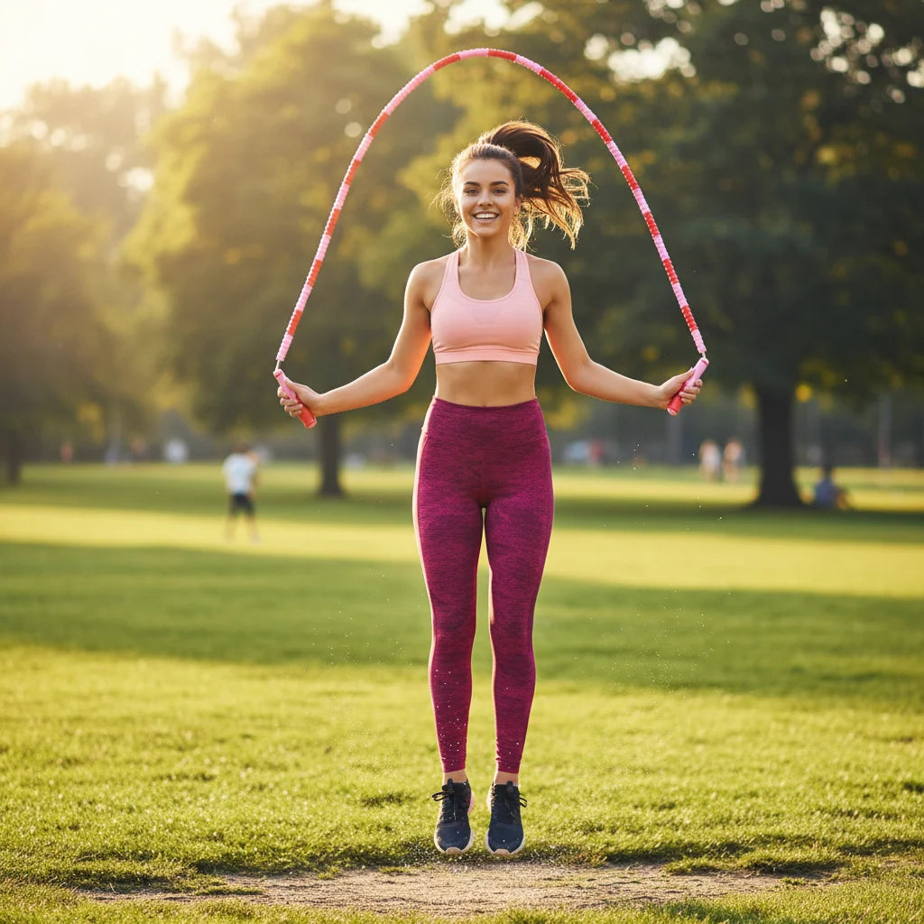 Jump Rope Adjustable Beaded Tangle-Free Lightweight