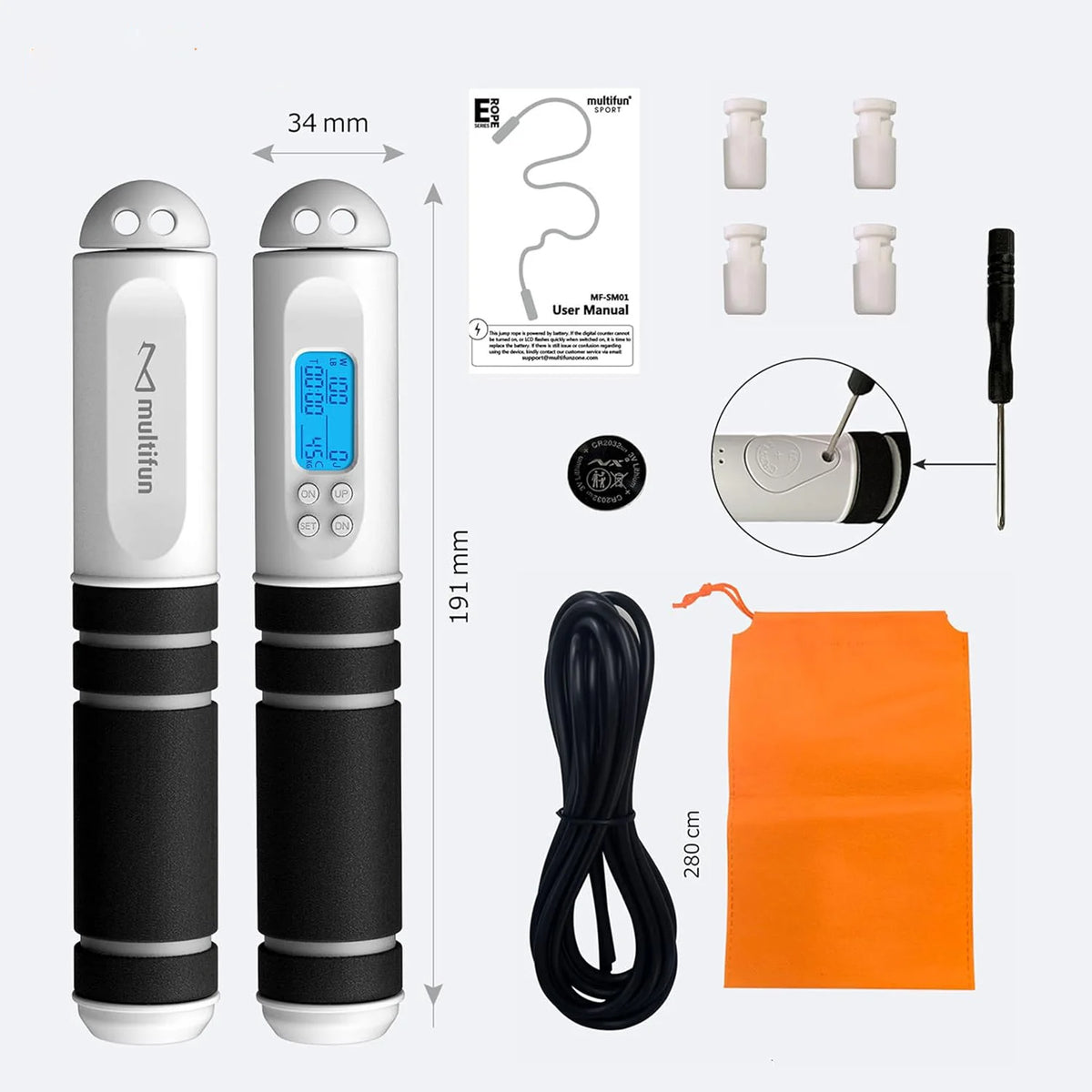 Jump Rope LED Display Calorie Counter