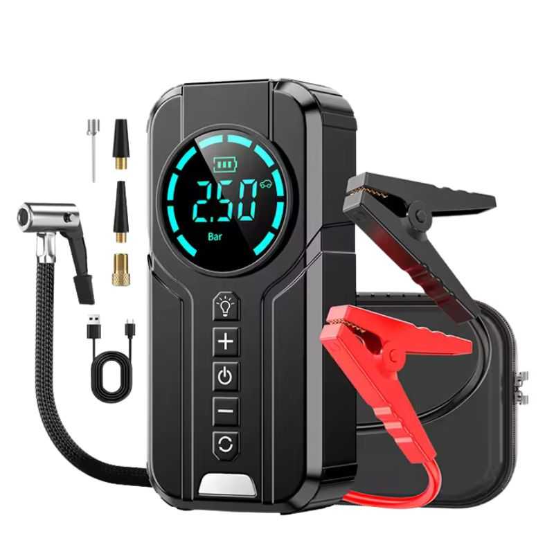 Jump Starter 4-in-1 Tire Inflator Digital Display