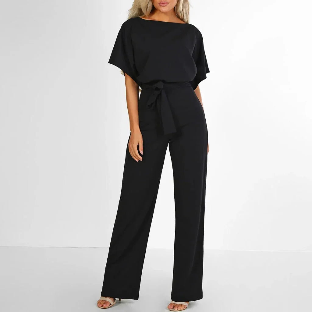 Jumpsuit Fitted Cotton Blend Wrinkle-Resistant Machine Washable
