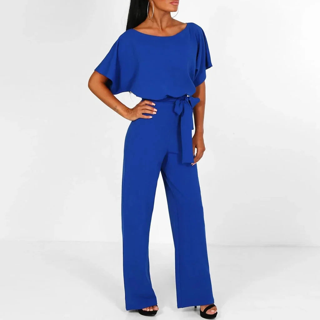 Jumpsuit Fitted Cotton Blend Wrinkle-Resistant Machine Washable