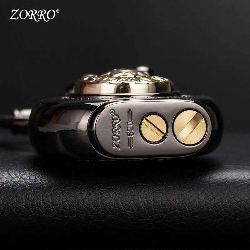 Kerosene Lighter Brass Automatic Spin Ignition Vintage Design