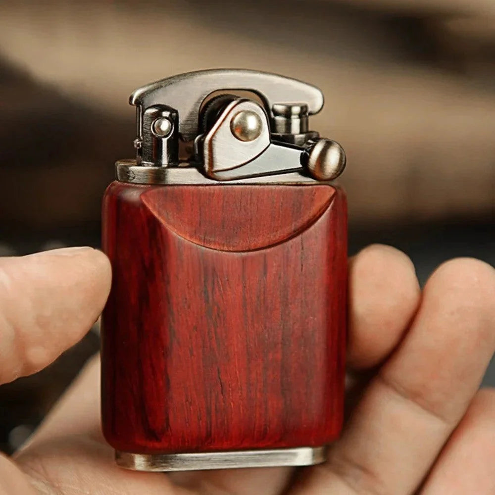 Kerosene Lighter Wood Finish Retro Design