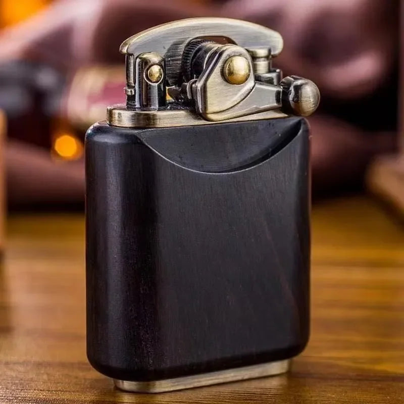 Kerosene Lighter Wood Finish Retro Design